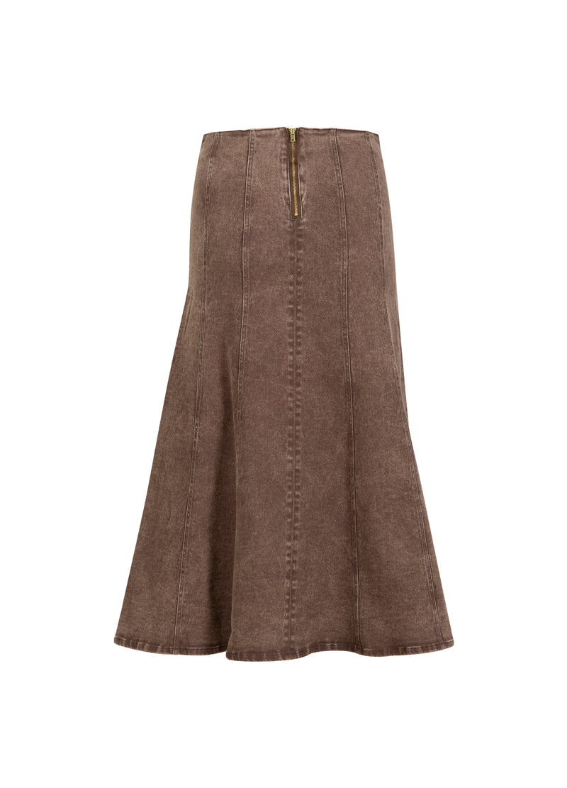 Coster Copenhagen DENIM SKIRT Skirt Taupe sand - 393