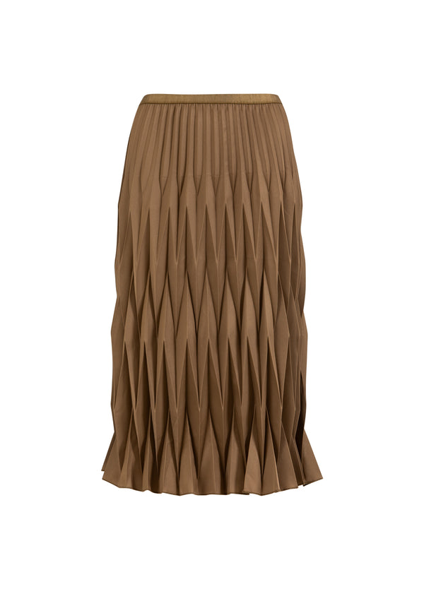 Coster Copenhagen DIAMOND PLISSE SKIRT Skirt Taupe sand - 393