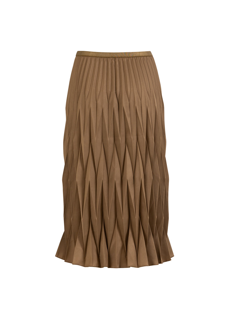 Coster Copenhagen DIAMOND PLISSE SKIRT Skirt Taupe sand - 393