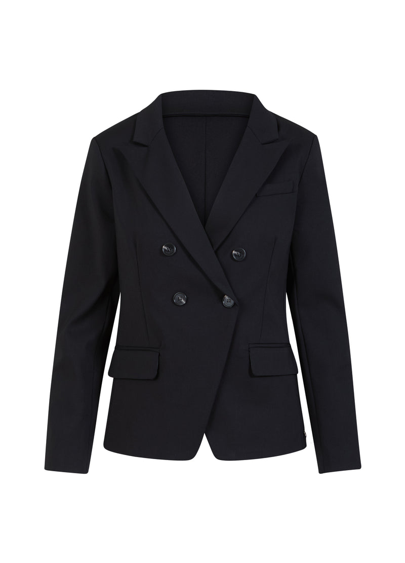 Coster Copenhagen DOUBLE-BREASTED BLAZER WITH PRACTICAL DETAILS Blazer Black - 100