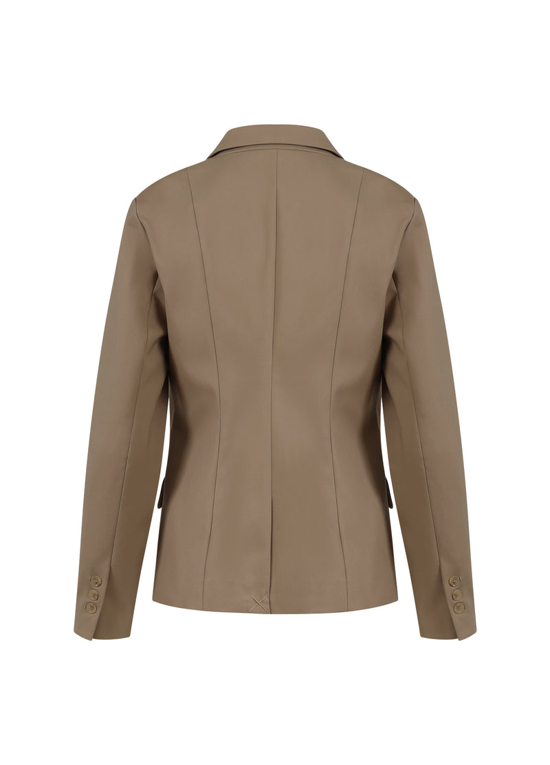 Coster Copenhagen DOUBLE-BREASTED BLAZER WITH PRACTICAL DETAILS Blazer Desert sand - 329