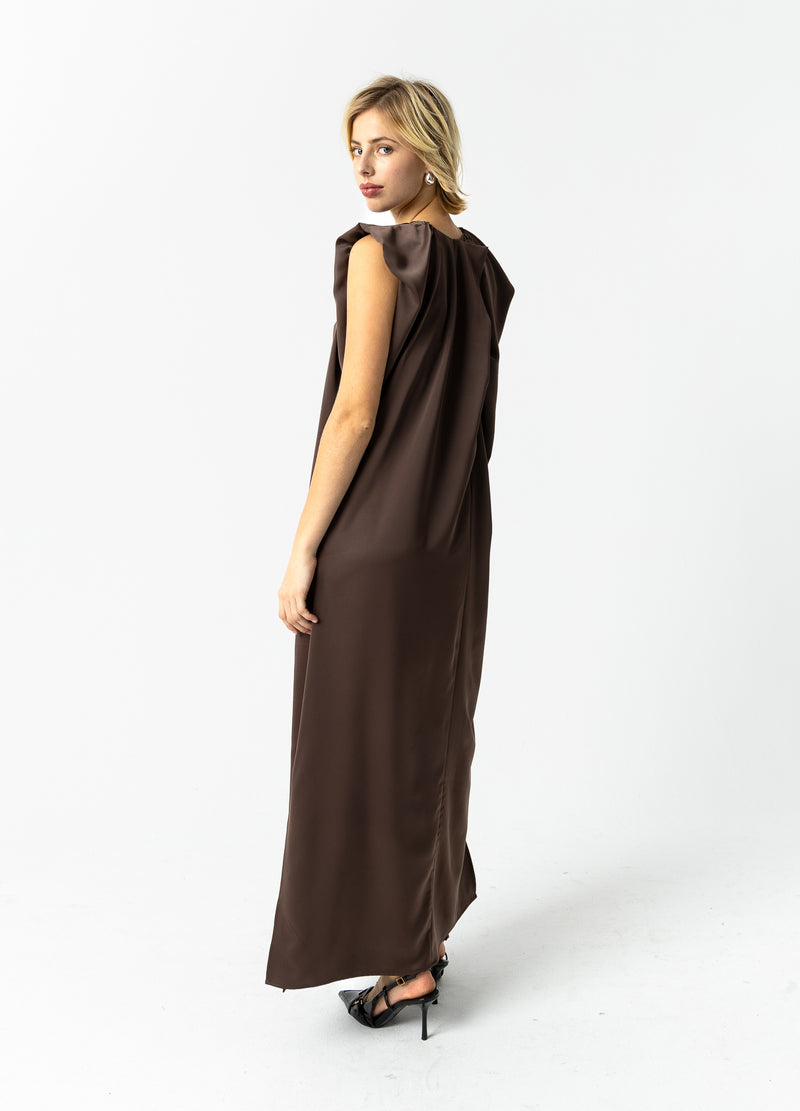 Coster Copenhagen DRAPED DRESS Dress Warm brown - 367