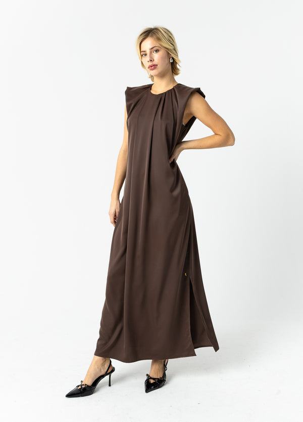 Coster Copenhagen DRAPED DRESS Dress Warm brown - 367
