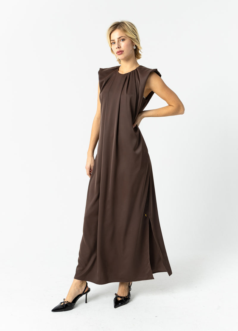 Coster Copenhagen DRAPED DRESS Dress Warm brown - 367