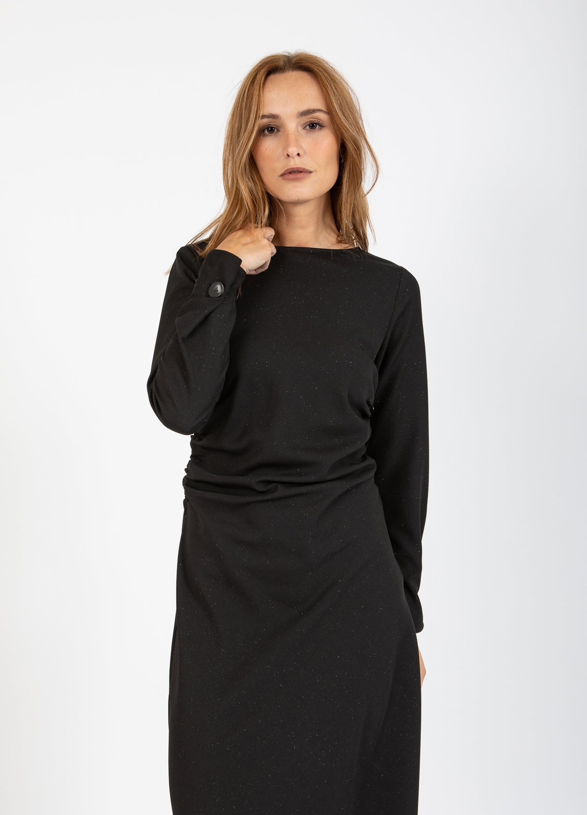 【新品タグ付き】Acka. sheer shoulder dress 黒 S 新品タグ付き】acka. off shoulder fringe dress - メルカリ