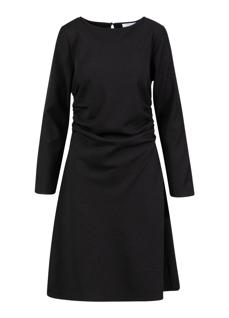 Coster Copenhagen DRAPED SHIMMER DRESS Dress Black - 100