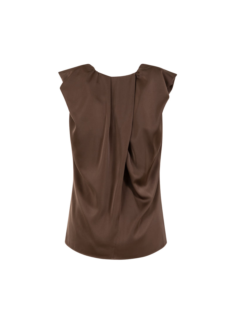 Coster Copenhagen DRAPED TOP Shirt/Blouse Warm brown - 367