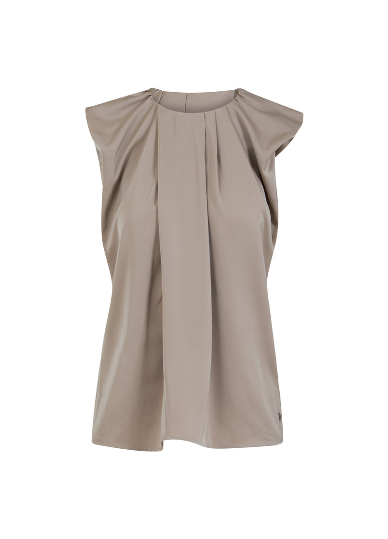 Coster Copenhagen DRAPPED TOP Shirt/Blouse Light mud - 355