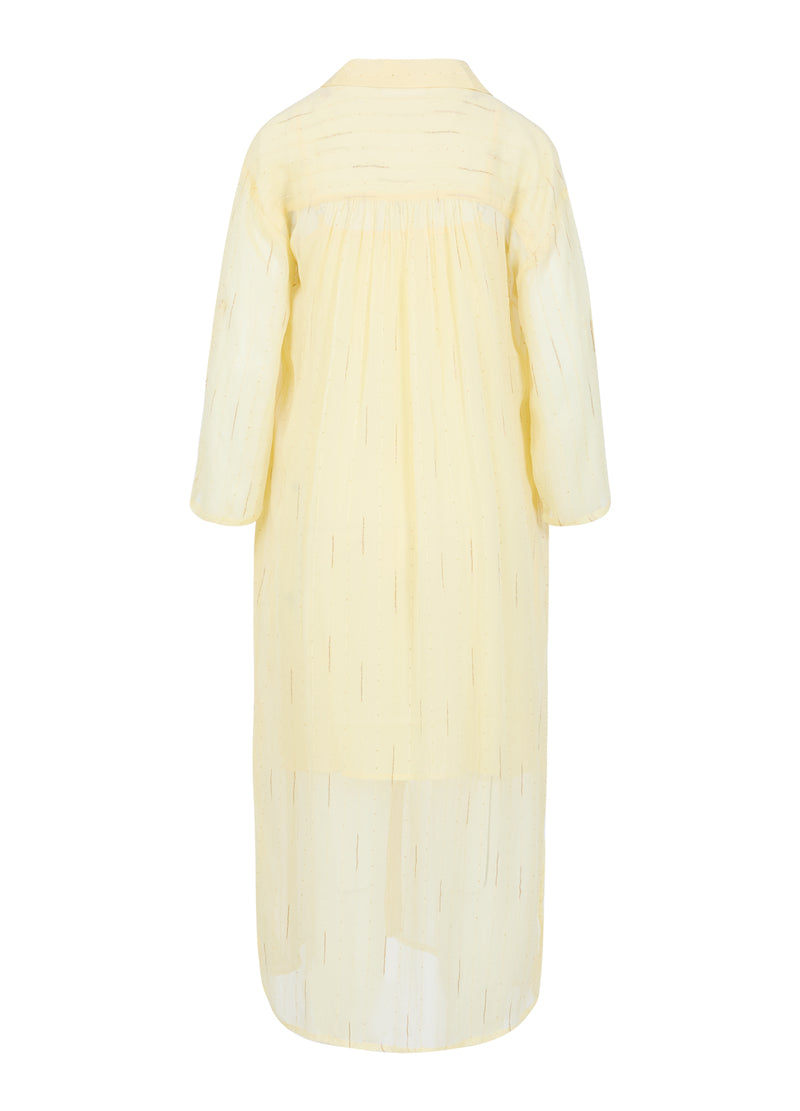 Coster Copenhagen DRESS IN GOLD LUREX Dress Butter yellow/gold lurex - 759