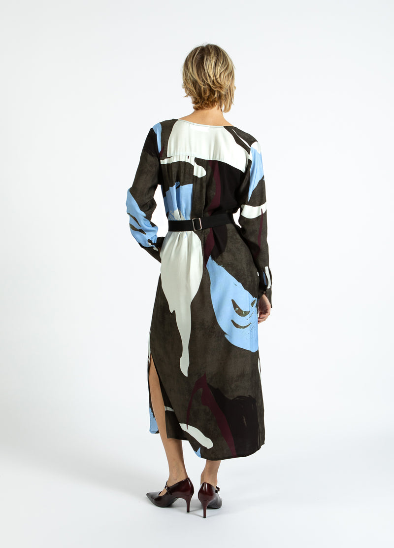 Coster Copenhagen DRESS IN SHADOW GRAPHIC PRINT Dress Shadow graphic print - 955