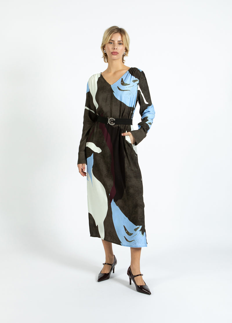 Coster Copenhagen DRESS IN SHADOW GRAPHIC PRINT Dress Shadow graphic print - 955