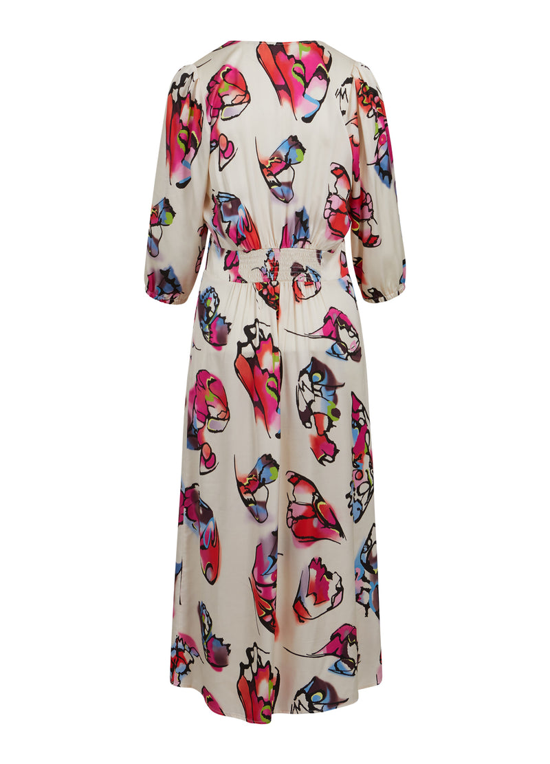 Coster Copenhagen DRESS W. BUTTONS AND BUTTERFLY PRINT Dress Butterfly print - 907