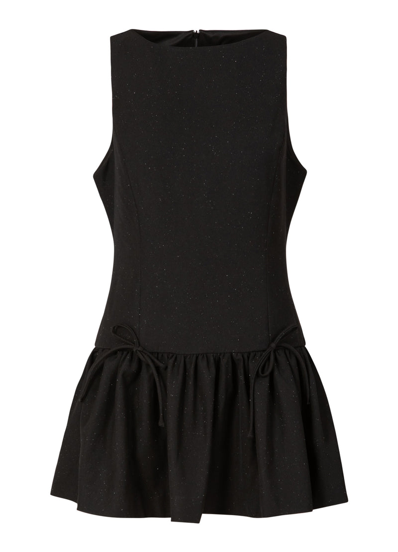 Coster Copenhagen DRESS WITH BOWS Dress Black - 100