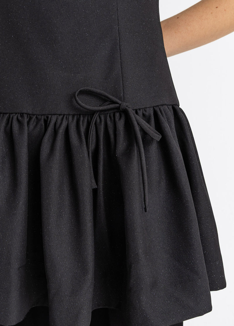 Coster Copenhagen DRESS WITH BOWS Dress Black - 100