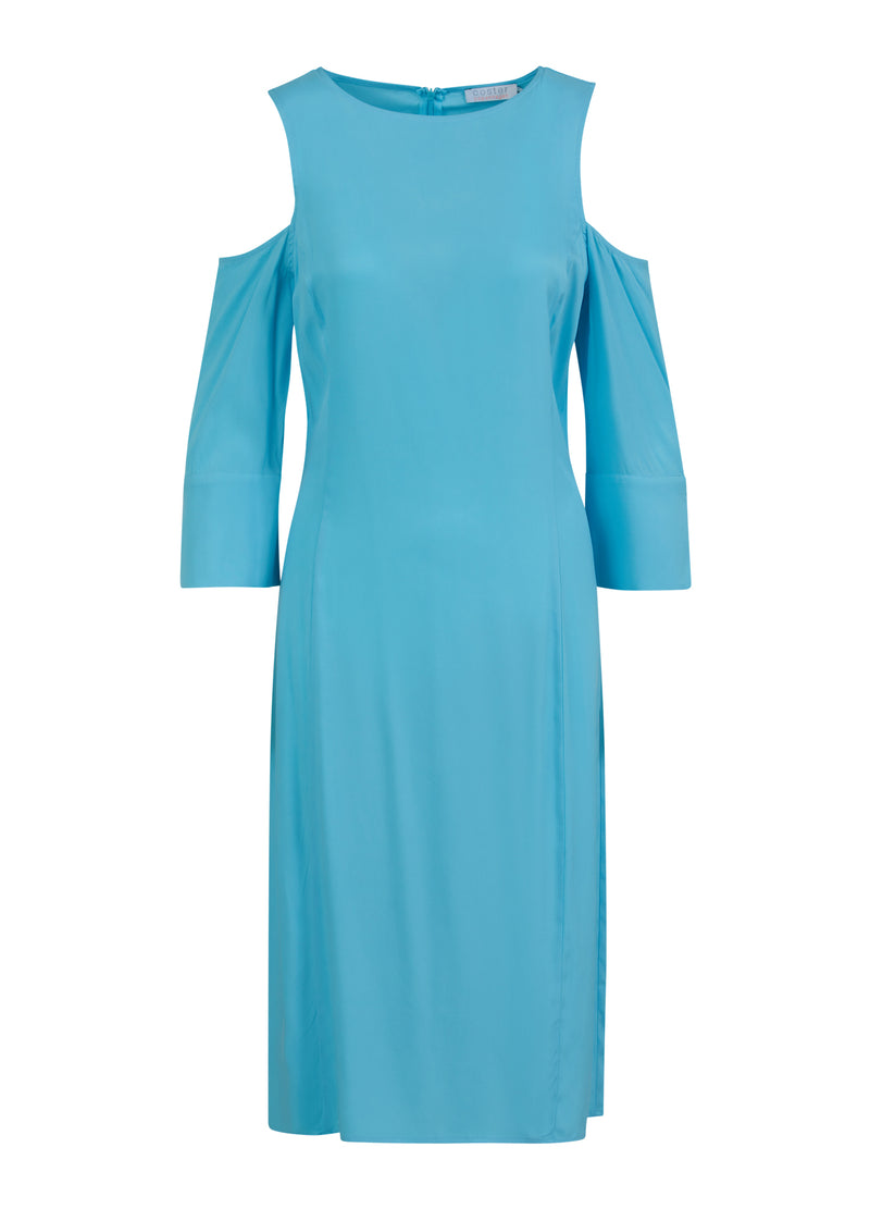 Coster Copenhagen DRESS WITH BUTTON DETAIL Dress Aqua blue - 585