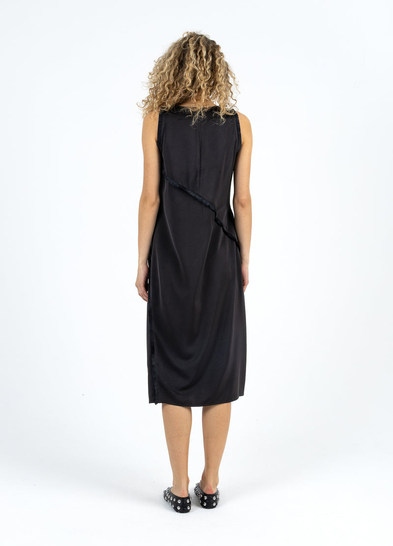 Coster Copenhagen DRESS WITH RAW EDGES Dress Black - 100