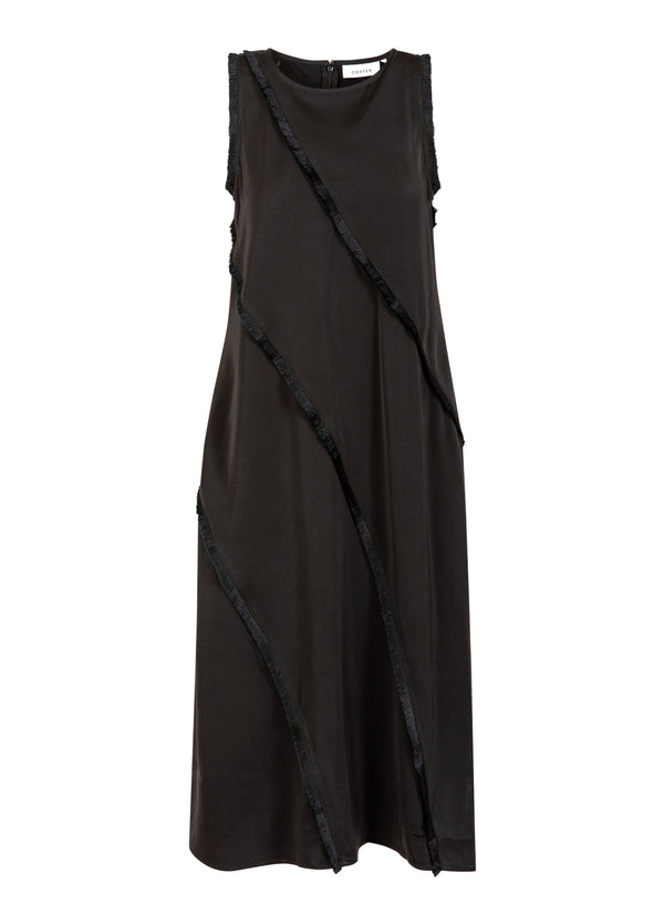 Coster Copenhagen DRESS WITH RAW EDGES Dress Black - 100