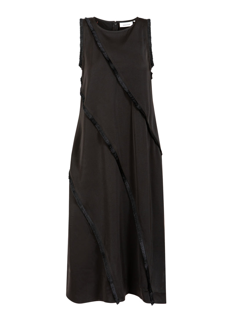 Coster Copenhagen DRESS WITH RAW EDGES Dress Black - 100