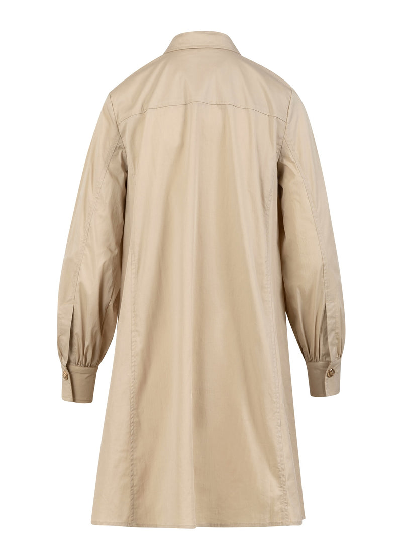 Coster Copenhagen DRESS WITH VOLUME SLEEVES Dress Desert sand - 329