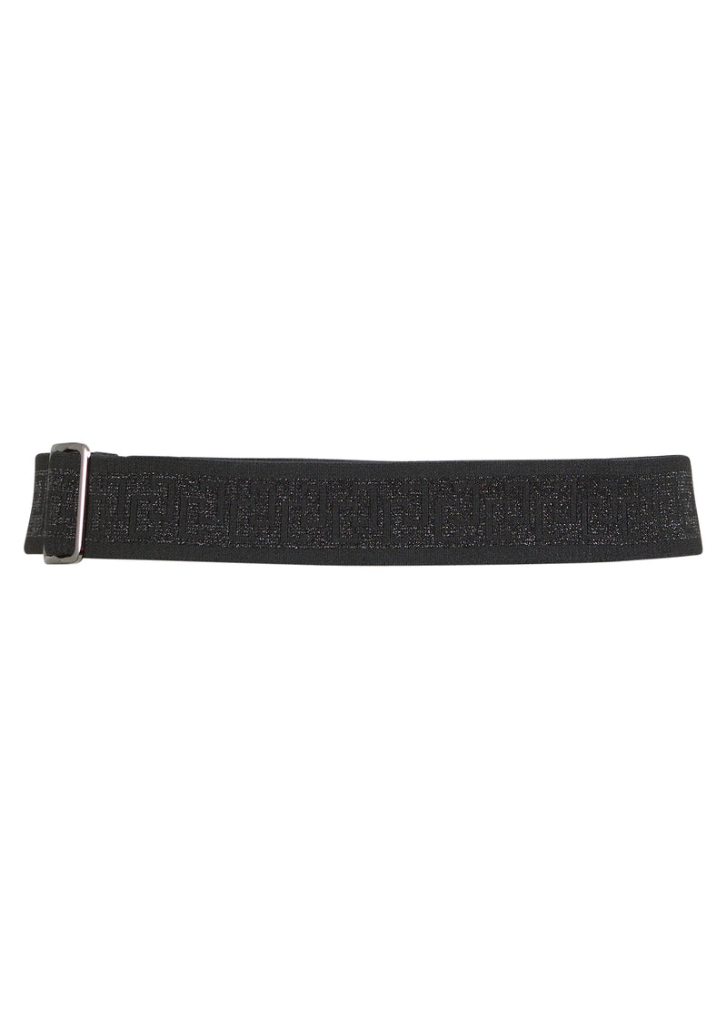 Coster Copenhagen ELASTIC BELT WITH LOGO Accessories Black glitter logo - 988