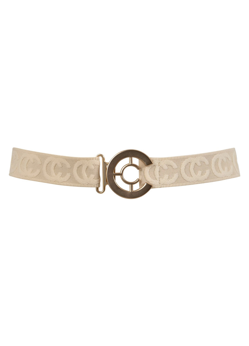 Coster Copenhagen ELASTIC LOGO BELT Accessories Creme - 241