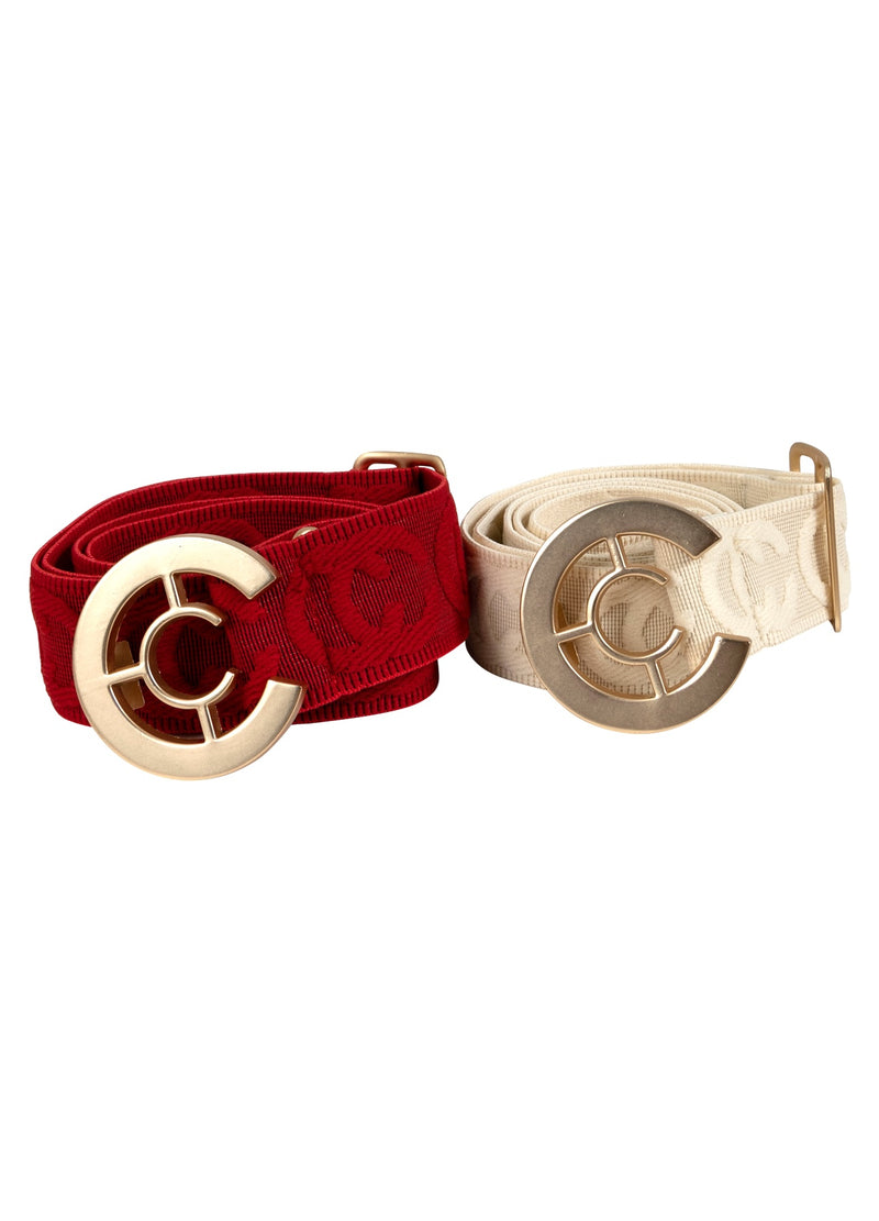 Coster Copenhagen ELASTIC LOGO BELT Accessories Scarlet red - 618