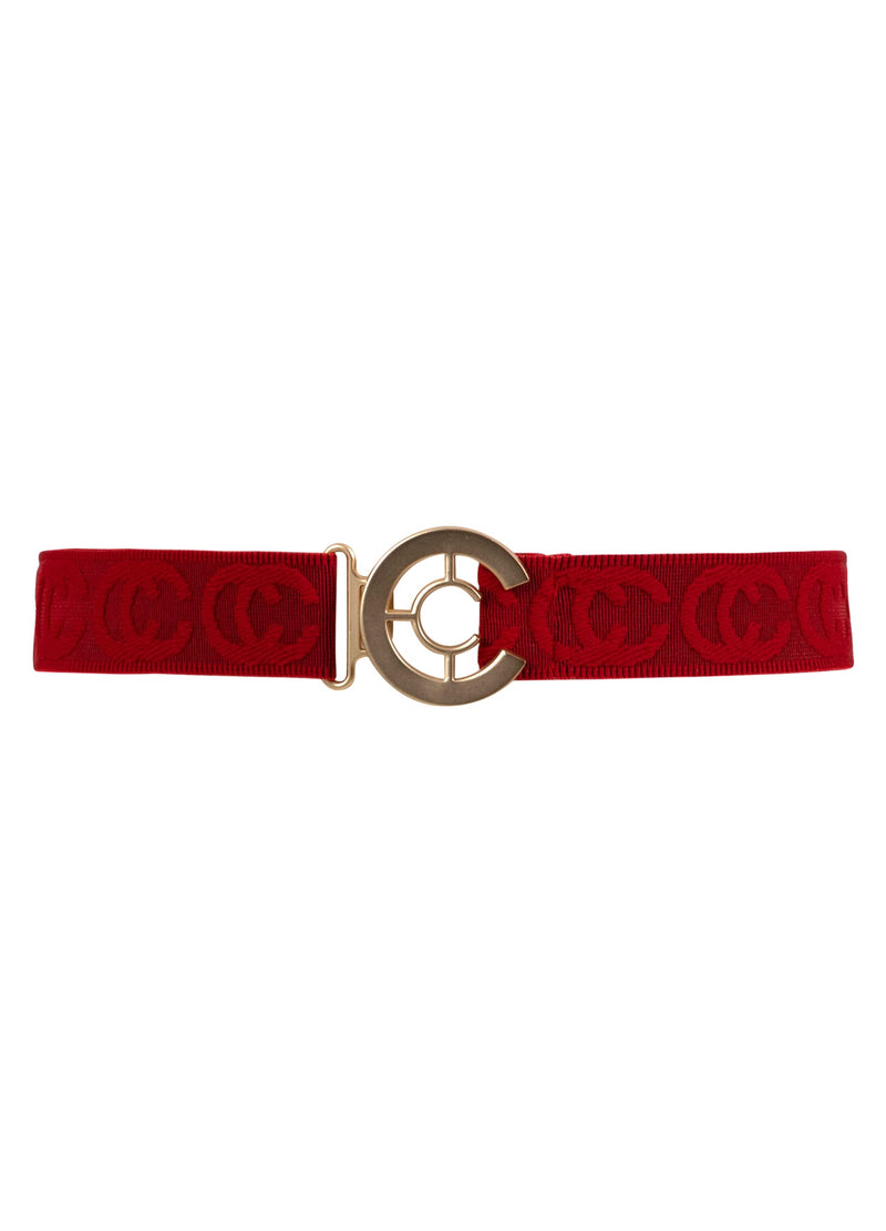 Coster Copenhagen ELASTIC LOGO BELT Accessories Scarlet red - 618