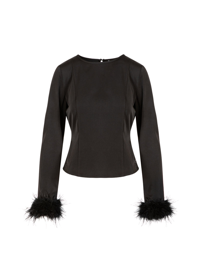 Coster Copenhagen FEATHER SHIRT Shirt/Blouse Black - 100