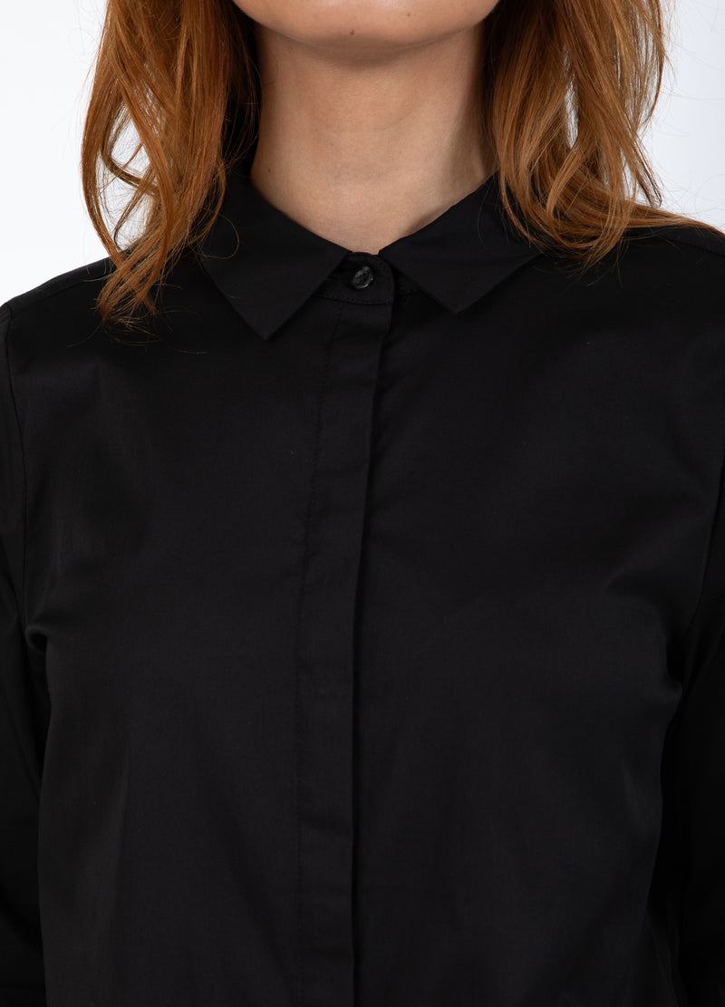 Coster Copenhagen FITTED CLASSIC SHIRT Shirt/Blouse Black - 100