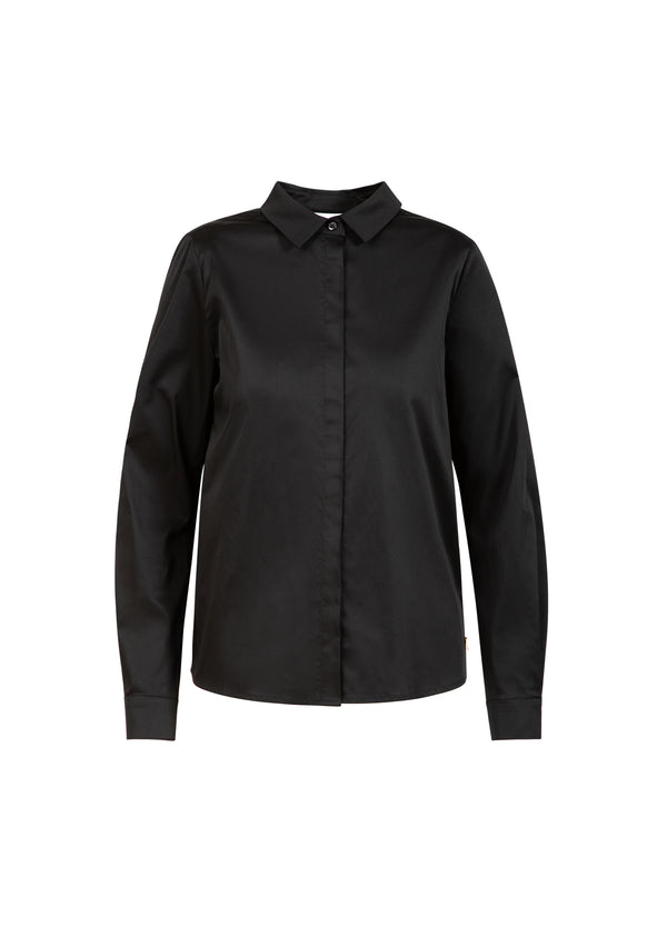 Coster Copenhagen FITTED CLASSIC SHIRT Shirt/Blouse Black - 100