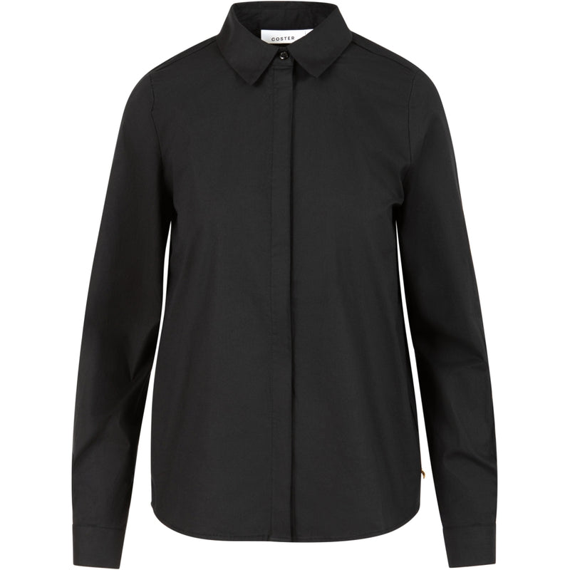 Coster Copenhagen FITTED CLASSIC SHIRT Shirt/Blouse Black - 100