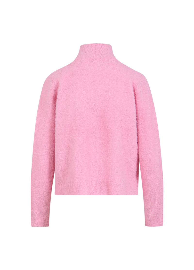 Coster Copenhagen FLUFFY KNIT CARDIGAN Knitwear Dark Blush - 697