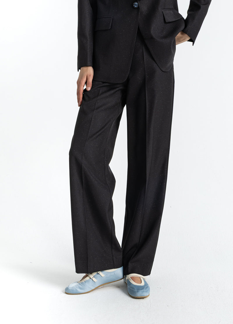 Coster Copenhagen GLITTER PANTS - PETRA FIT Pants Black - 100