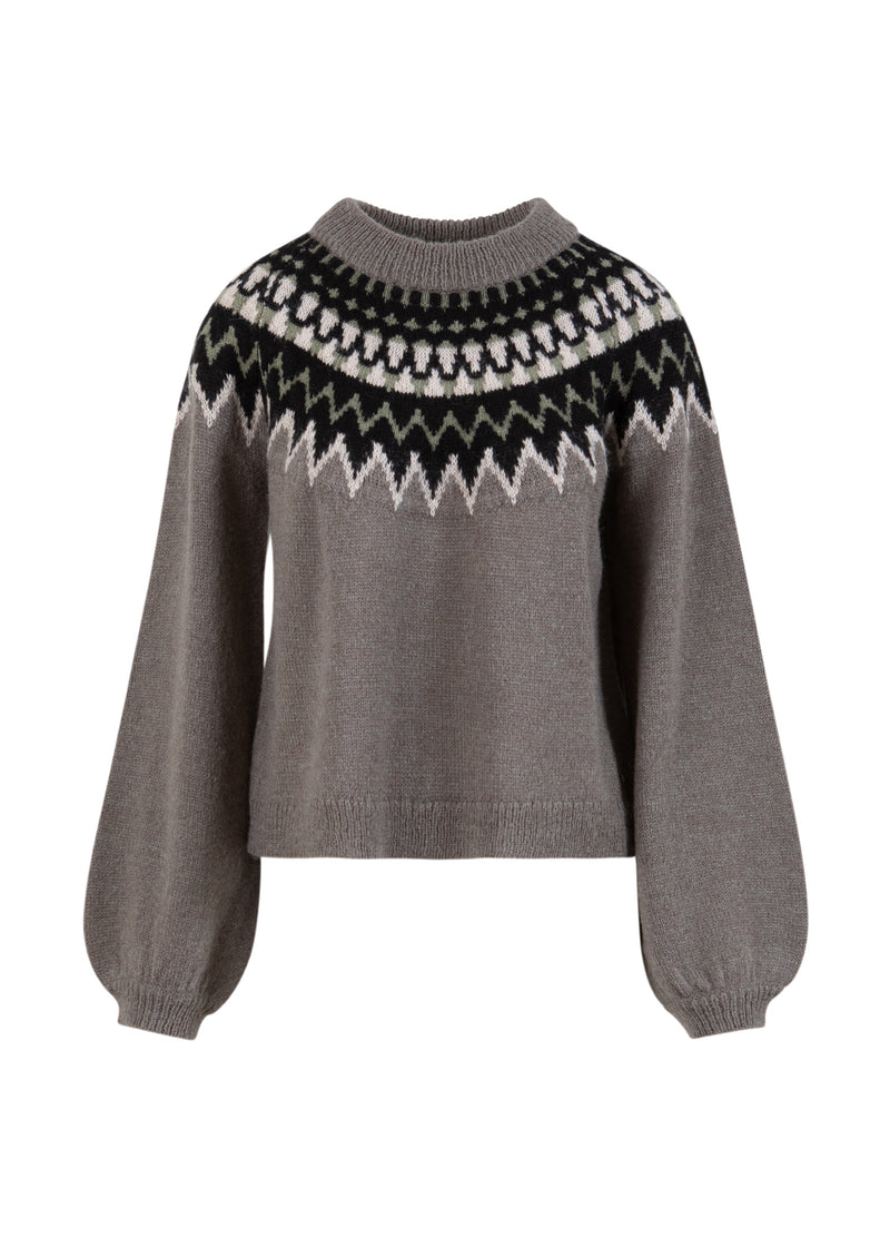 Coster Copenhagen ICELANDIC KNIT Knitwear Volcanic grey - 188