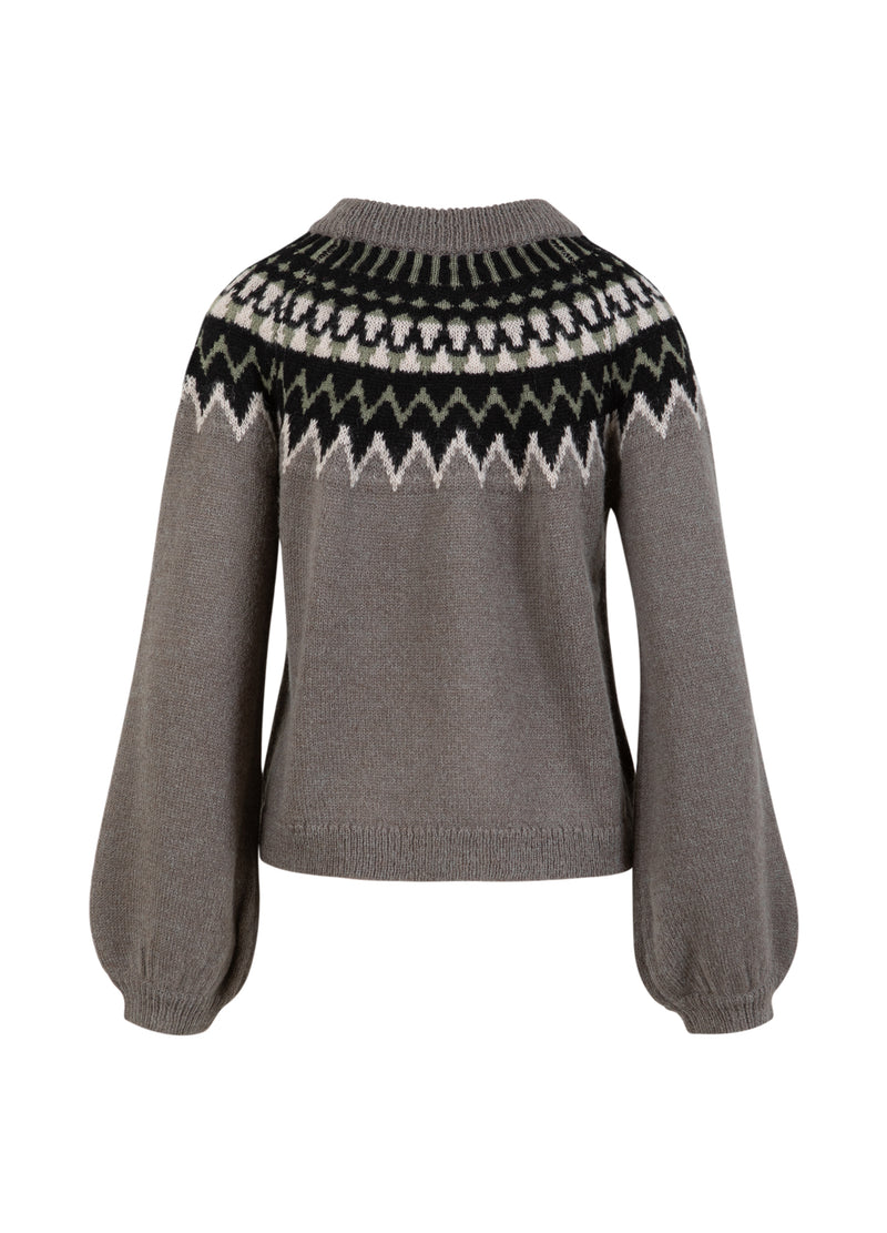 Coster Copenhagen ICELANDIC KNIT Knitwear Volcanic grey - 188