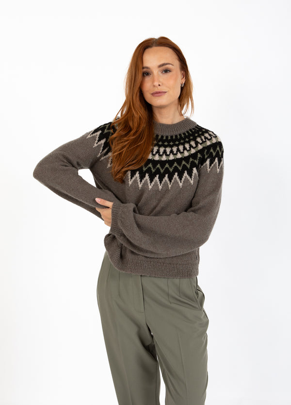 Coster Copenhagen ICELANDIC KNIT Knitwear Volcanic grey - 188