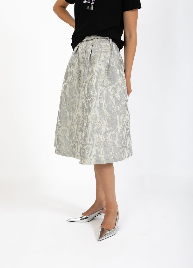 Coster Copenhagen JACQUARD SKIRT Skirt Silver grey - 162