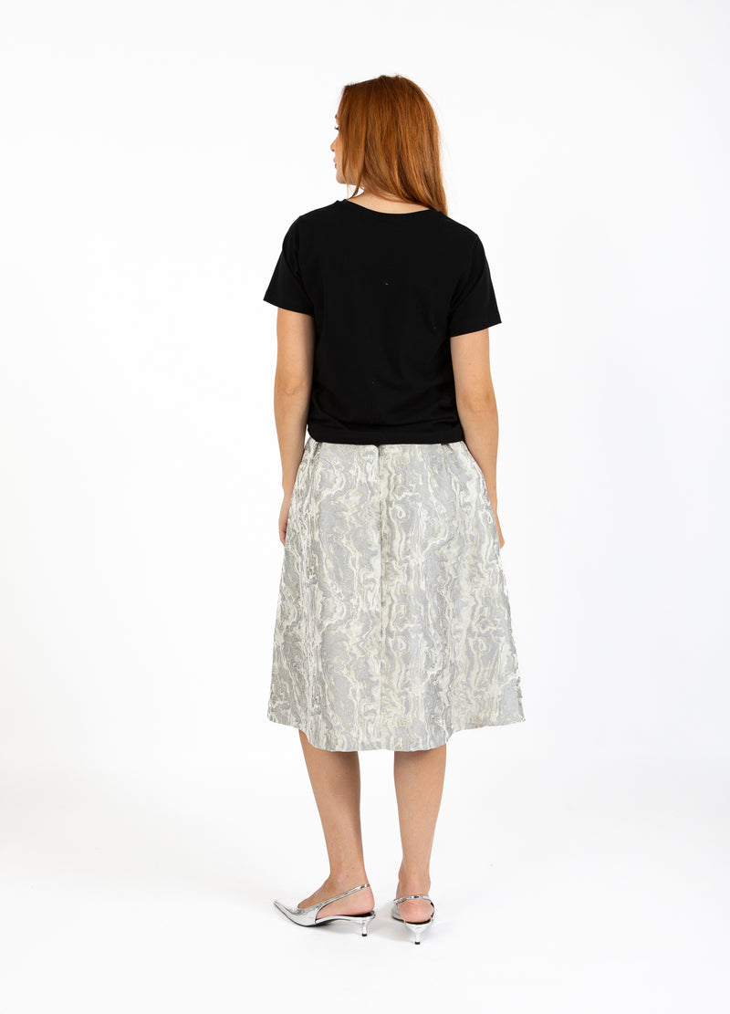 Coster Copenhagen JACQUARD SKIRT Skirt Silver grey - 162