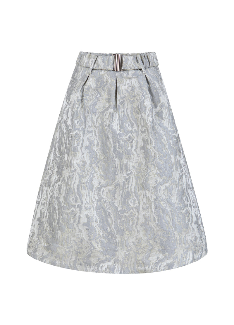 Coster Copenhagen JACQUARD SKIRT Skirt Silver grey - 162