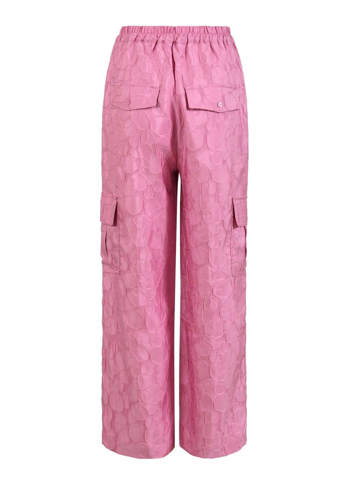 JAQUARD CARGO PANTS - SILLE FIT - Magenta – costercopenhagen.com