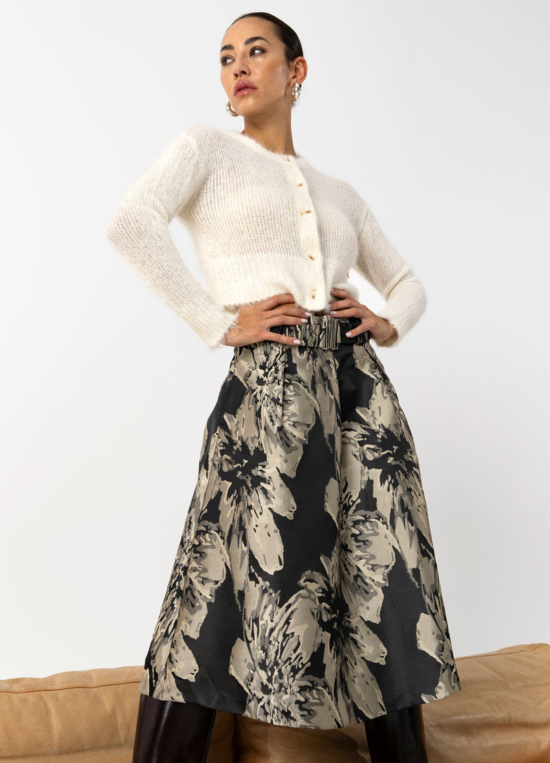 Coster Copenhagen JAQUARD SKIRT Skirt Sand jaquard - 332