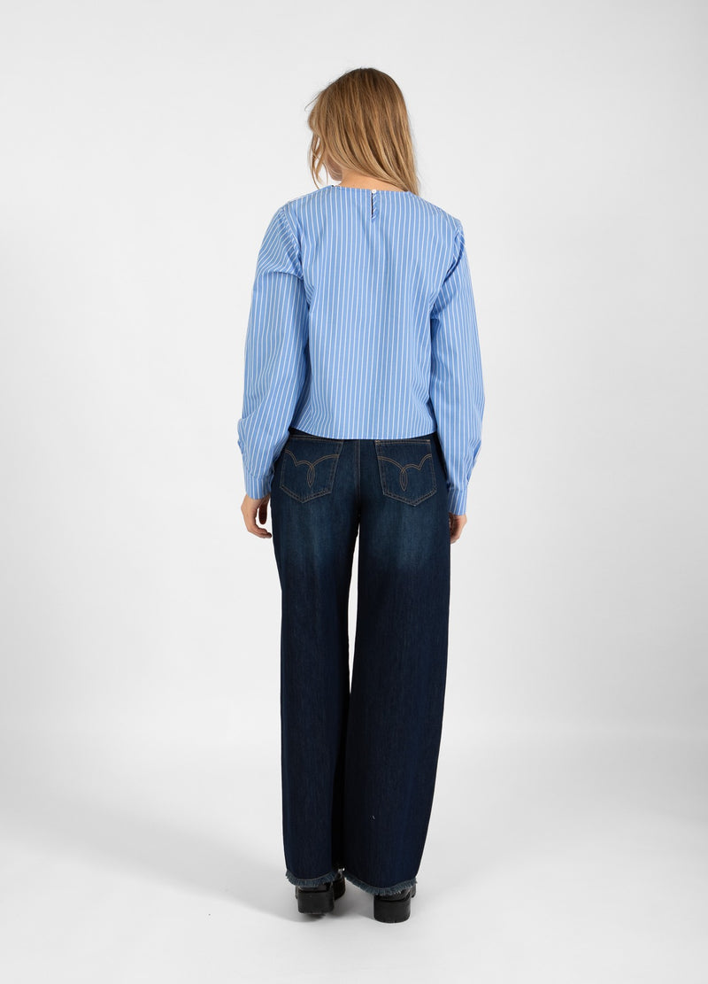 Coster Copenhagen JEANS WITH WIDE LEGS - PETRA FIT Pants Dark Blue Denim - 571