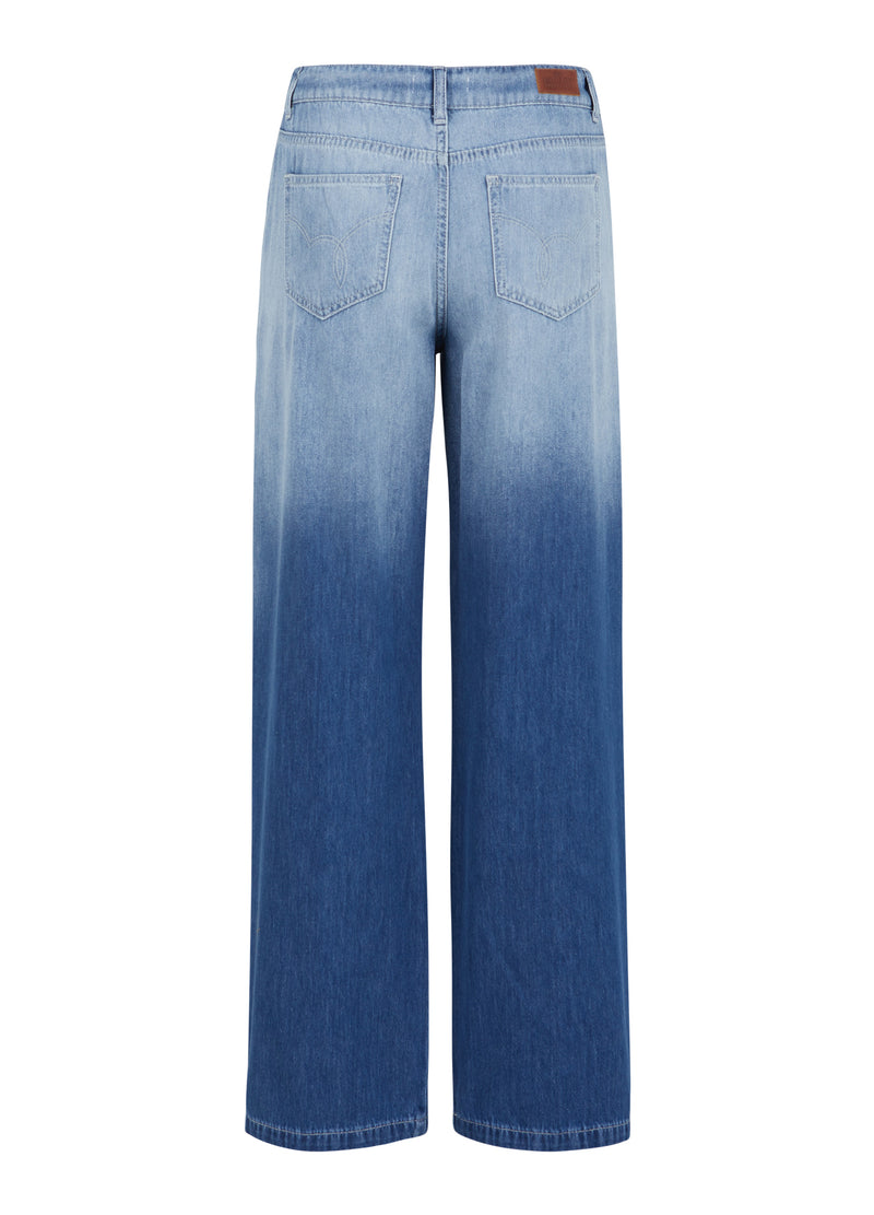 Coster Copenhagen JEANS WITH WIDE LEGS AND PRESS FOLD - PETRA FIT Pants Denim fade - 589