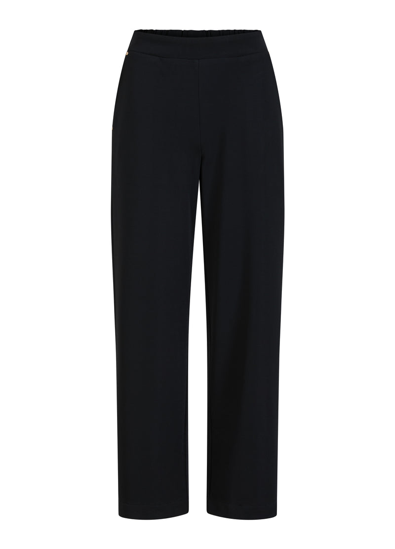 Coster Copenhagen JERSEY PANTS - SILLE FIT Pants Black - 100