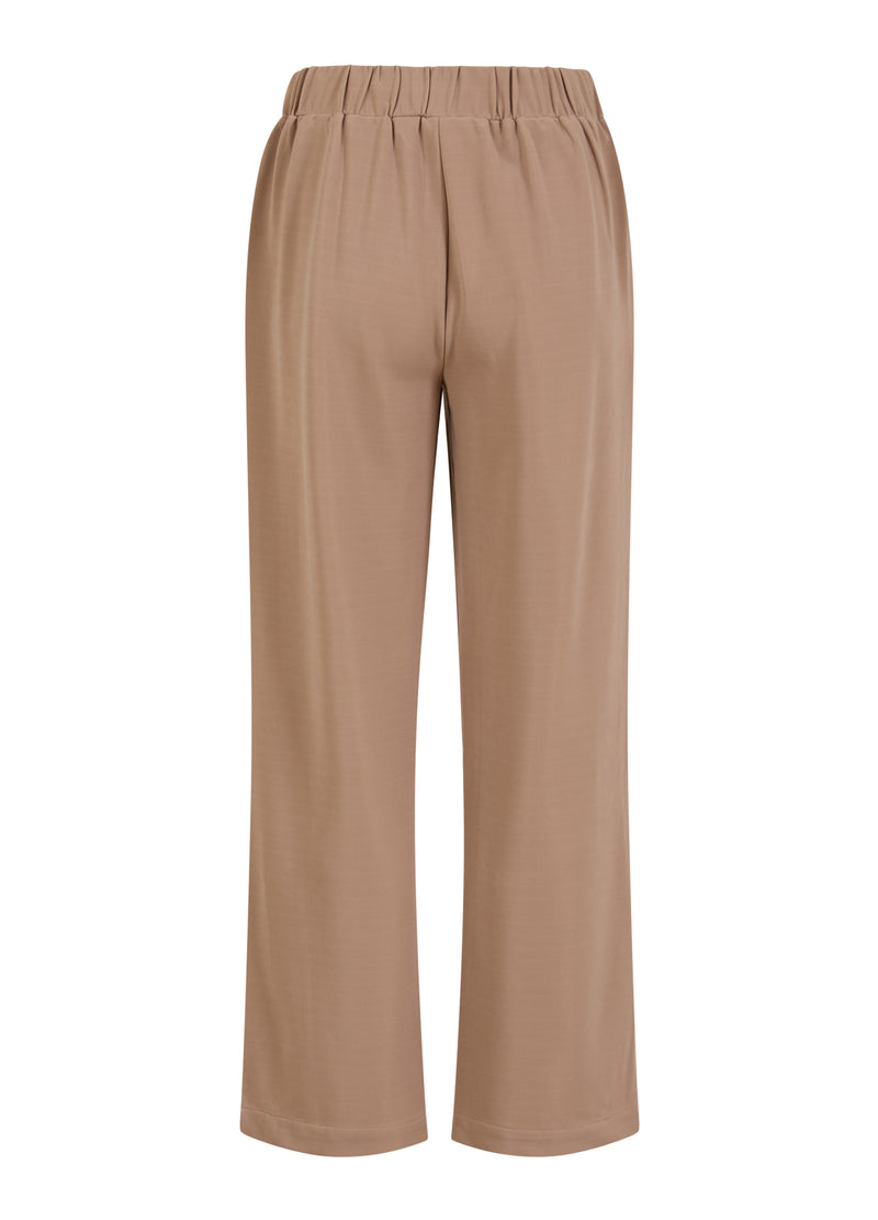 Coster Copenhagen JERSEY PANTS - SILLE FIT Pants Dark Brown - 335