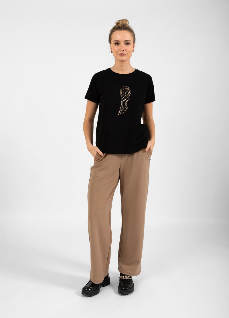 Coster Copenhagen JERSEY PANTS - SILLE FIT Pants Dark Brown - 335