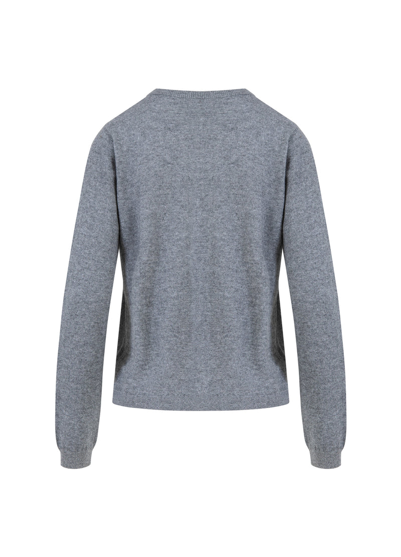 Coster Copenhagen KASHMIR CARDIGAN Knitwear Grey melange - 142