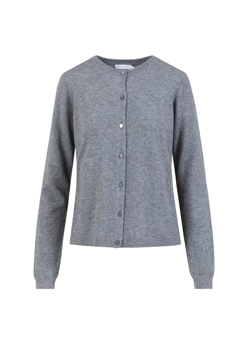 Coster Copenhagen KASHMIR CARDIGAN Knitwear Grey melange - 142