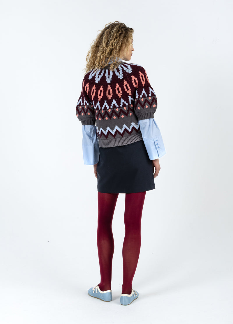 Coster Copenhagen KNITTED ZIPPER JACKET Knitwear Mix - 999