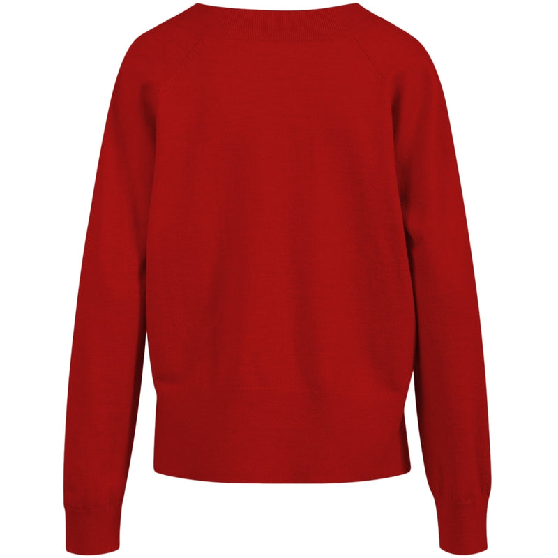 Coster Copenhagen KNIT CARDIGAN - COMFY KNIT Knitwear Scarlet red - 618